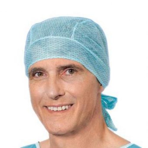 Медицинская шапочка-колпак медицинская одноразовая