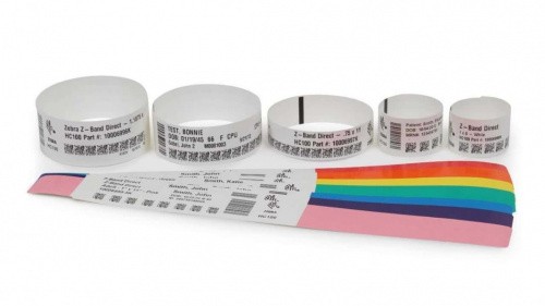 Этикетки браслеты Zebra Z-Band 4000, 530 шт в 1 рул.